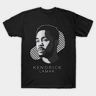 A simple black and white photo of Kendrick Lamar T-Shirt